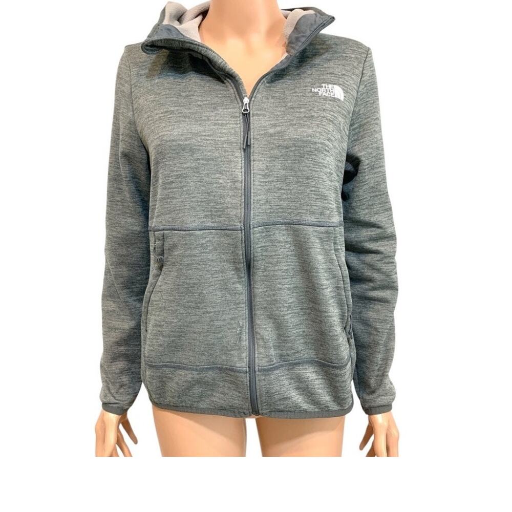 The North Face medium hooded full zip fleece coat jacket SP 3408